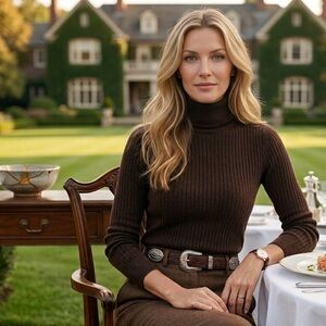 Brighton Leather Women’s  Belt with Silver Accents